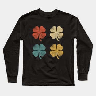 Retro Shamrocks Long Sleeve T-Shirt